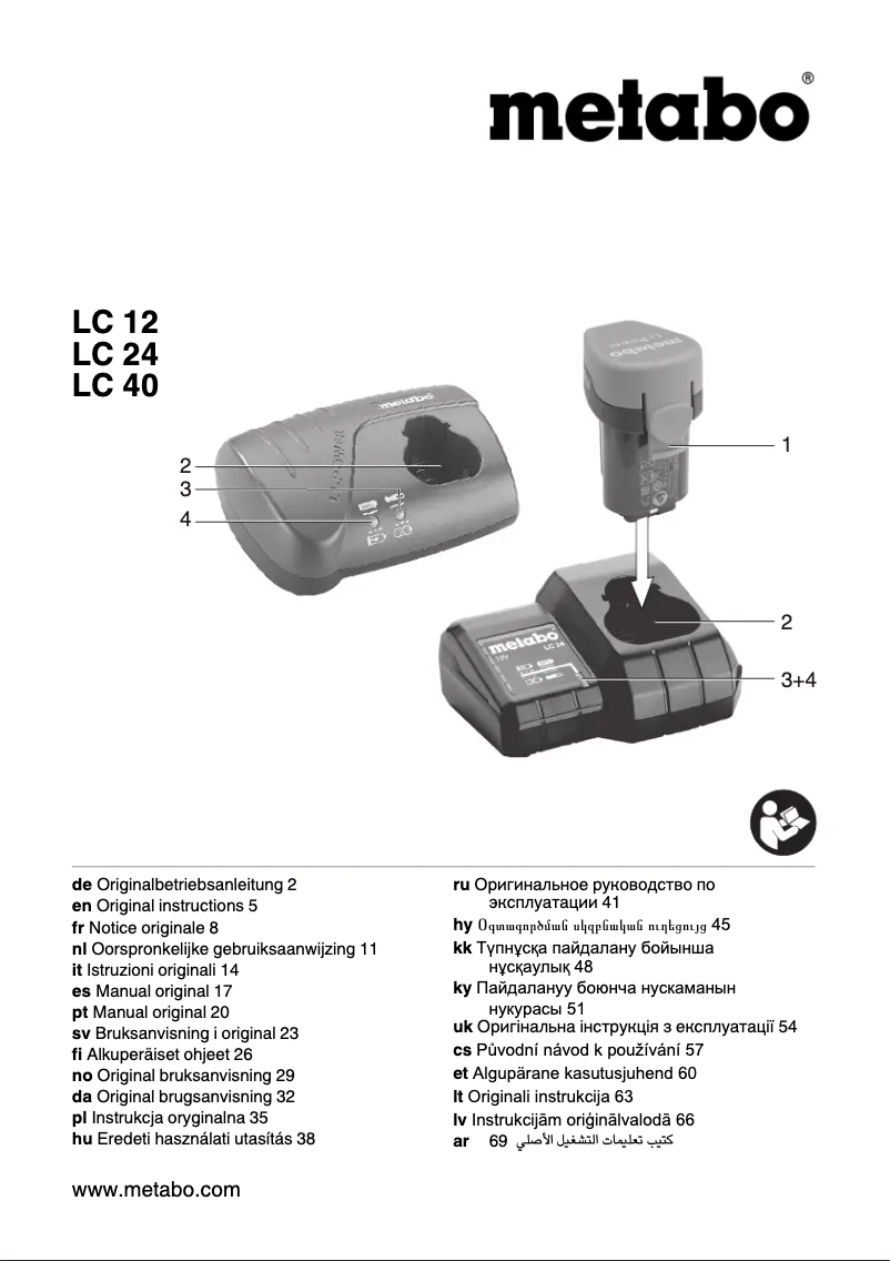 Page 1 de la notice Manuel utilisateur Metabo PowerMaxx BS BL Q