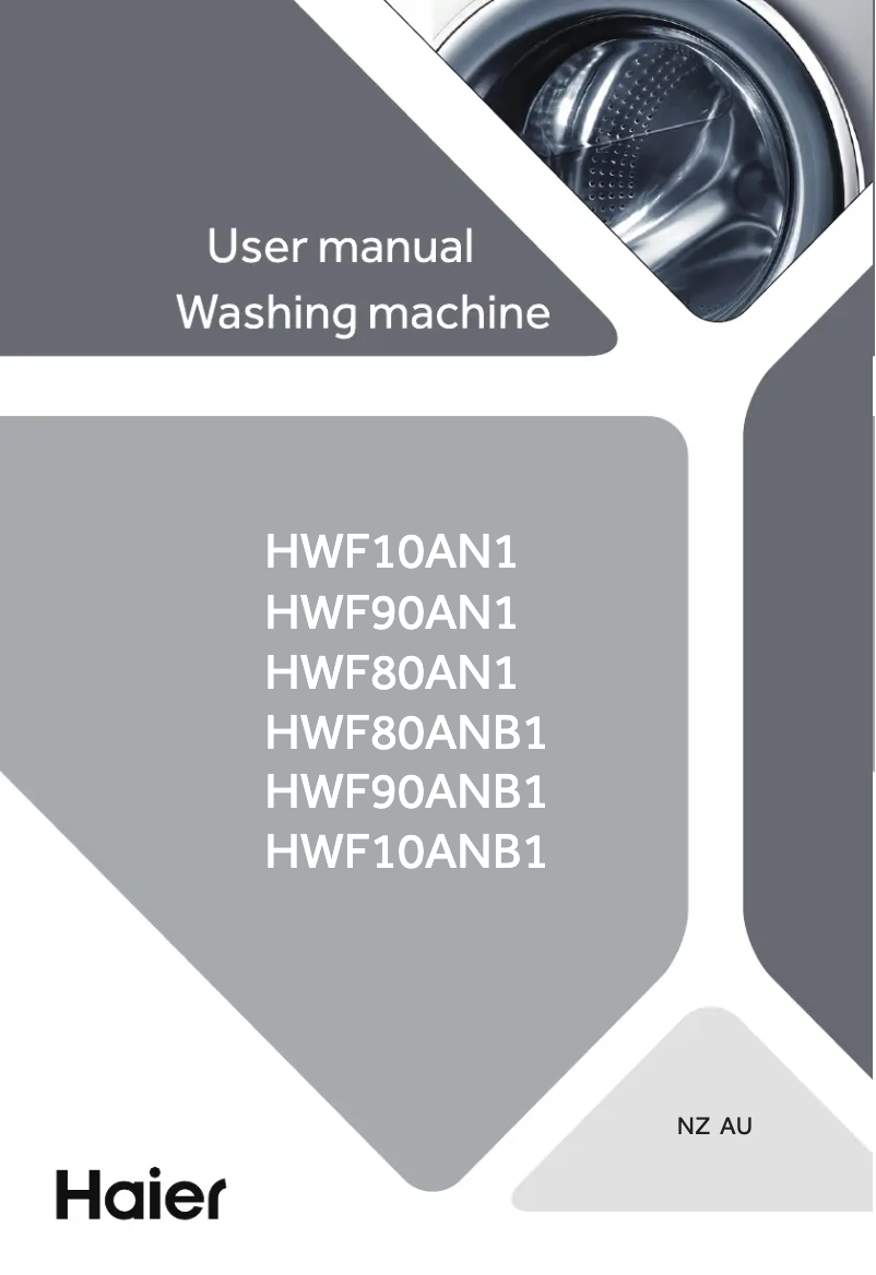 Page 1 de la notice Guide d'installation Haier HWF90ANB1