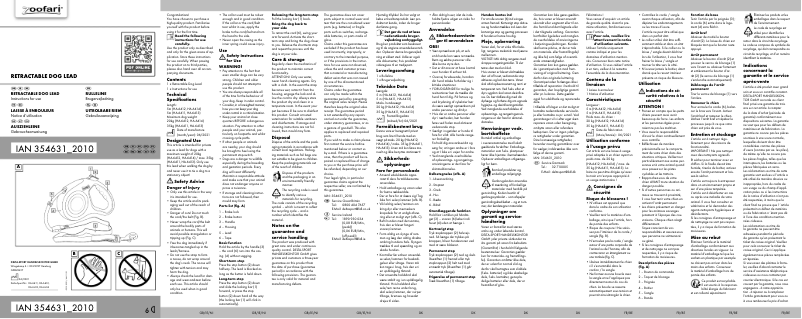 Page n°1 - Manuel utilisateur Zoofari IAN 354631