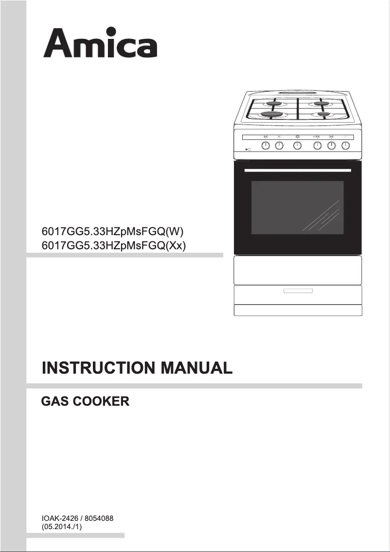 Página 1 del manual Manual de usuario Amica 608GG5MS