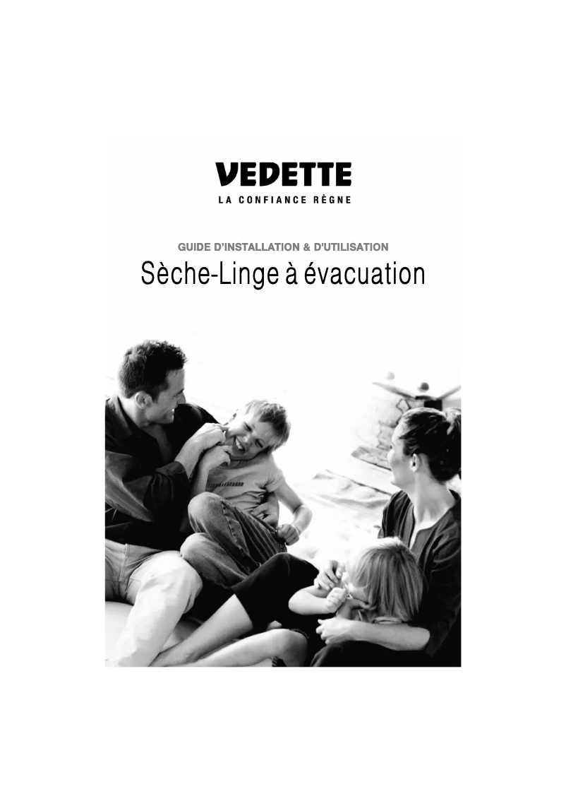 Page 1 de la notice Manuel utilisateur Vedette VSF300