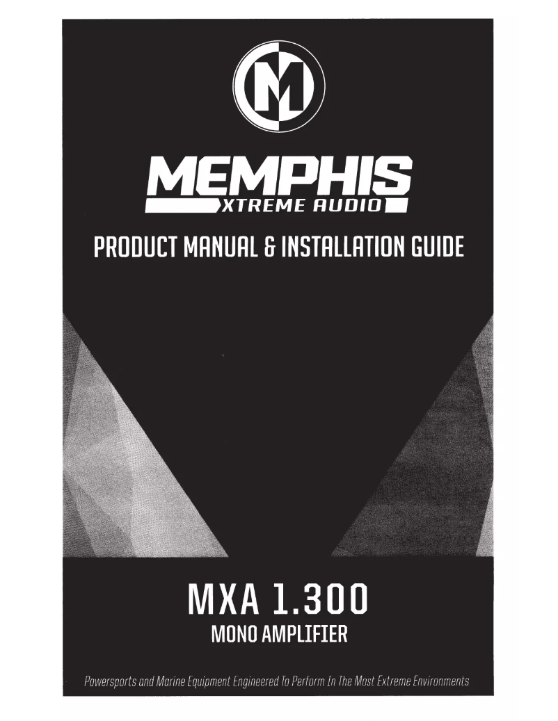 Page 1 de la notice Manuel utilisateur Memphis Audio MXA1.300