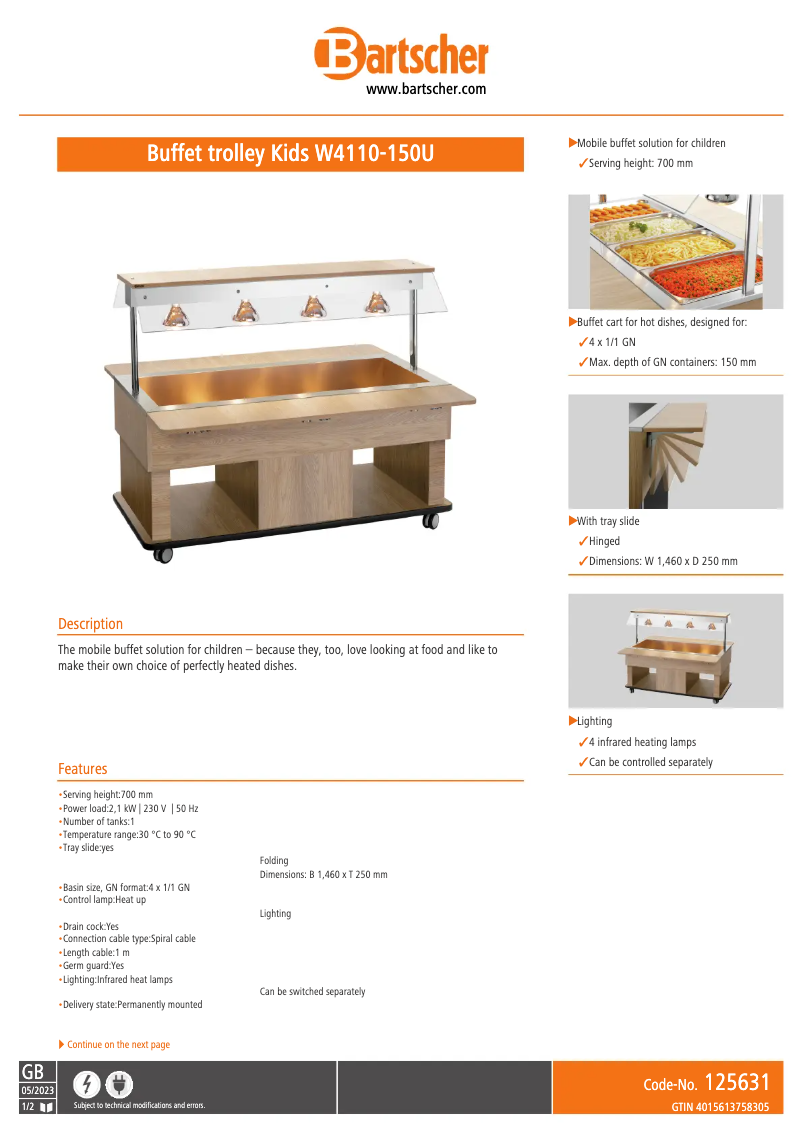 Image de la première page du manuel de l'appareil W4110-150U