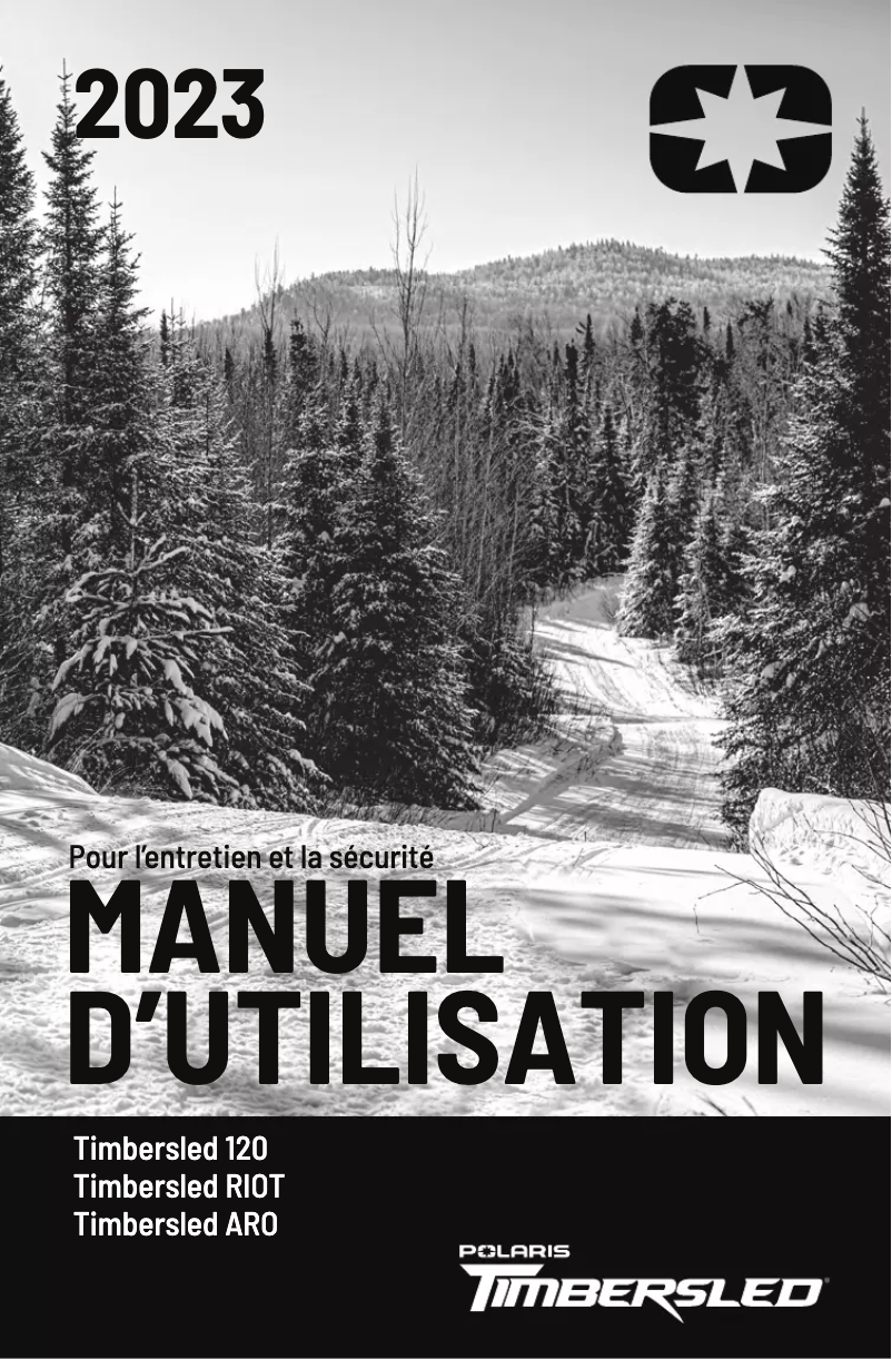 Page 1 de la notice Manuel utilisateur Timbersled 120 SX (2023)