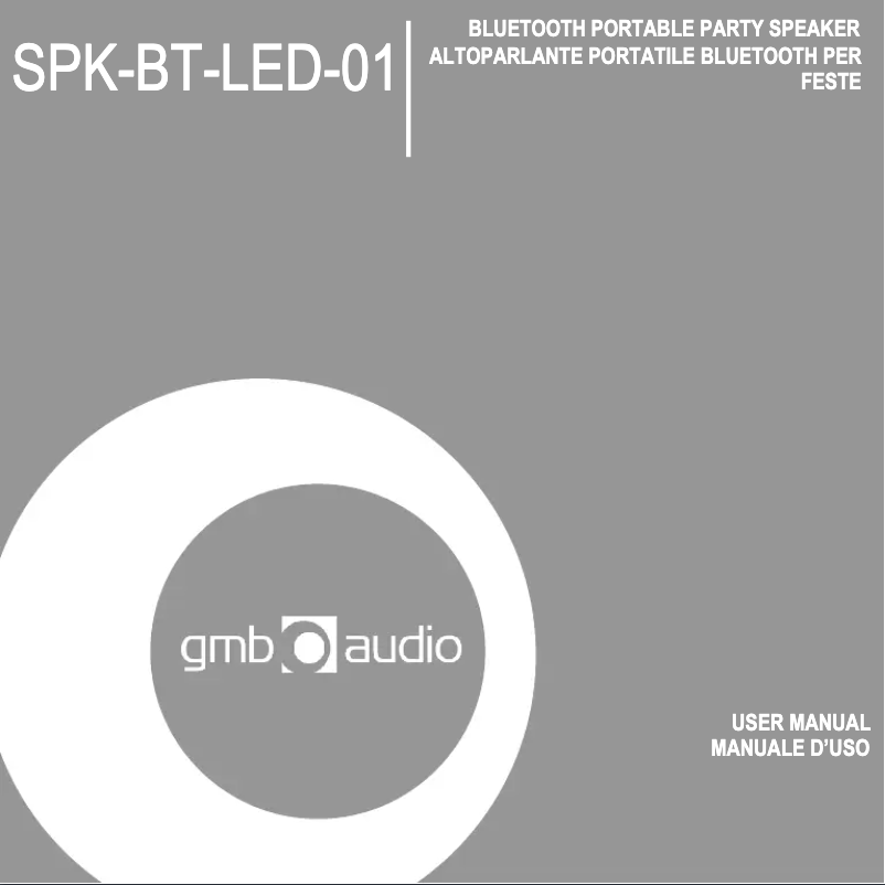 Page n°1 - Manuel utilisateur Gembird SPK-BT-LED-01