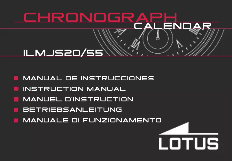 Page n°1 - Manuel utilisateur Lotus 18155