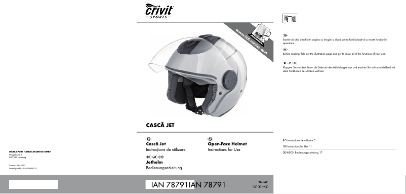 Page 1 de la notice Manuel utilisateur Crivit IAN 78791