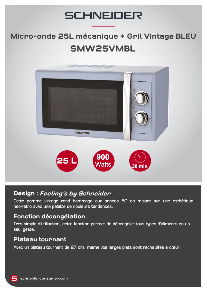 Image de la première page du manuel de l'appareil SMW25VMBL