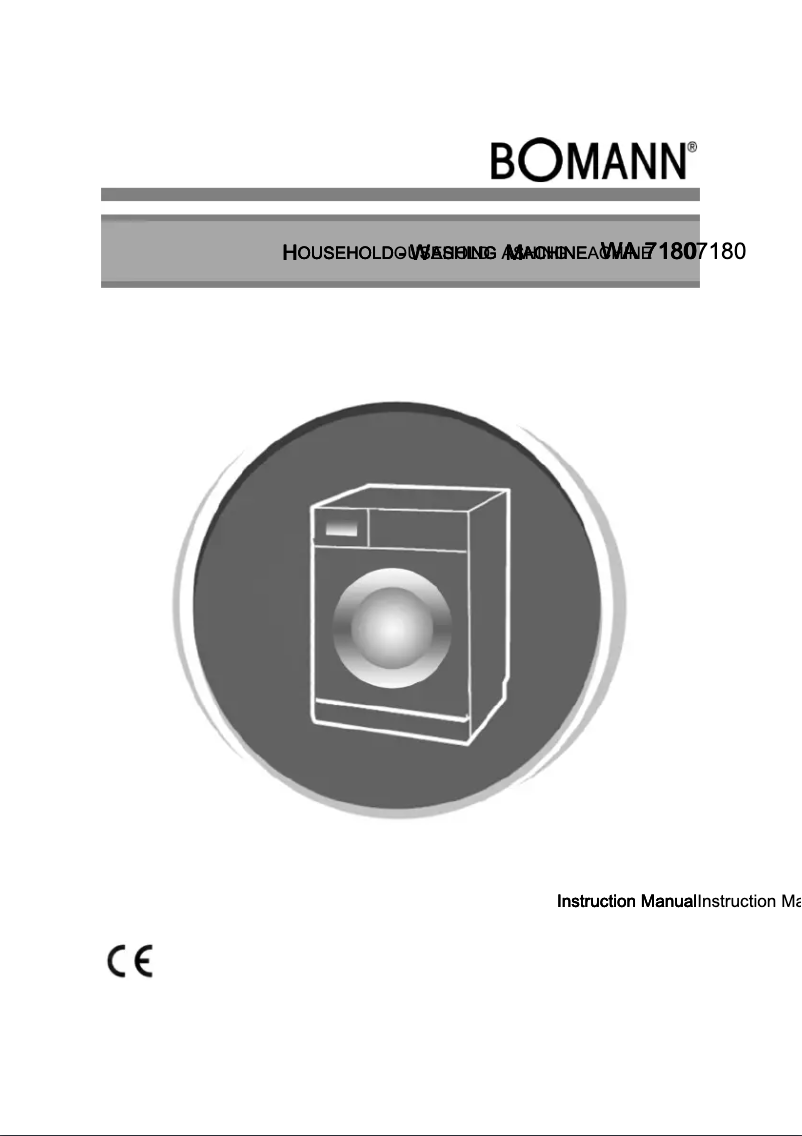 Page 1 de la notice Manuel utilisateur Bomann WA 7180