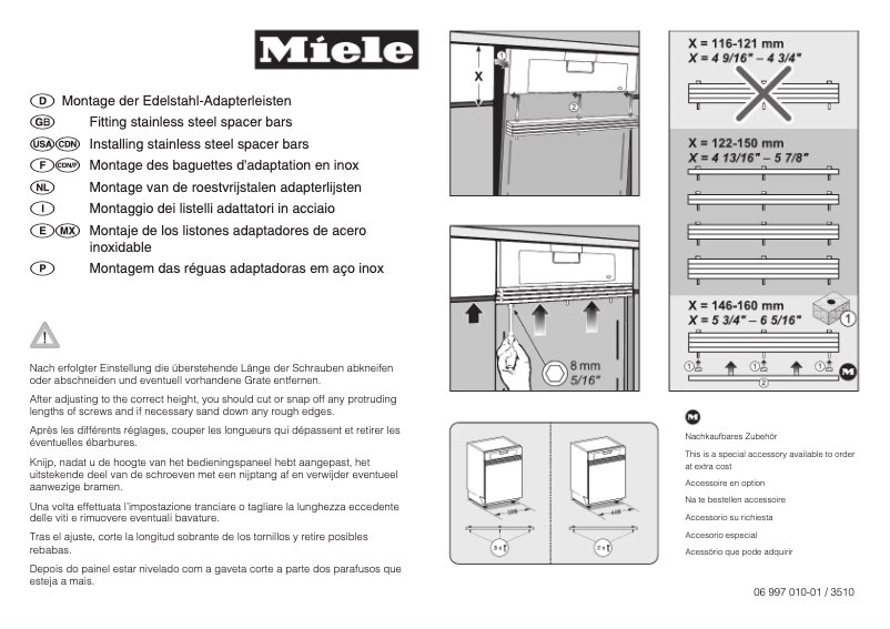 Page n°1 - Manuel utilisateur Miele G 4221 SCi