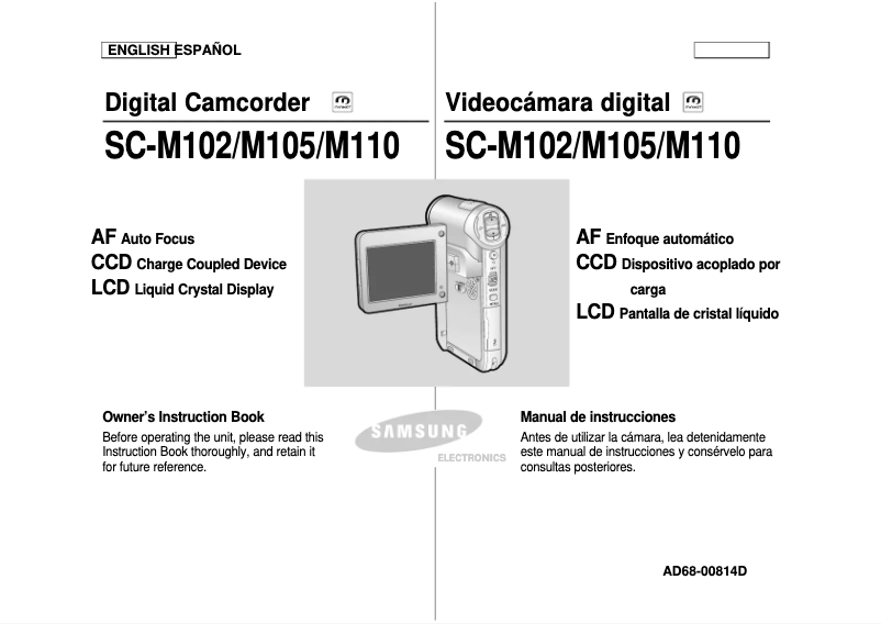 Page 1 de la notice Manuel utilisateur Samsung SC-M110