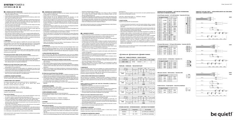 Página 1 del manual Manual de usuario Be Quiet! System Power 9