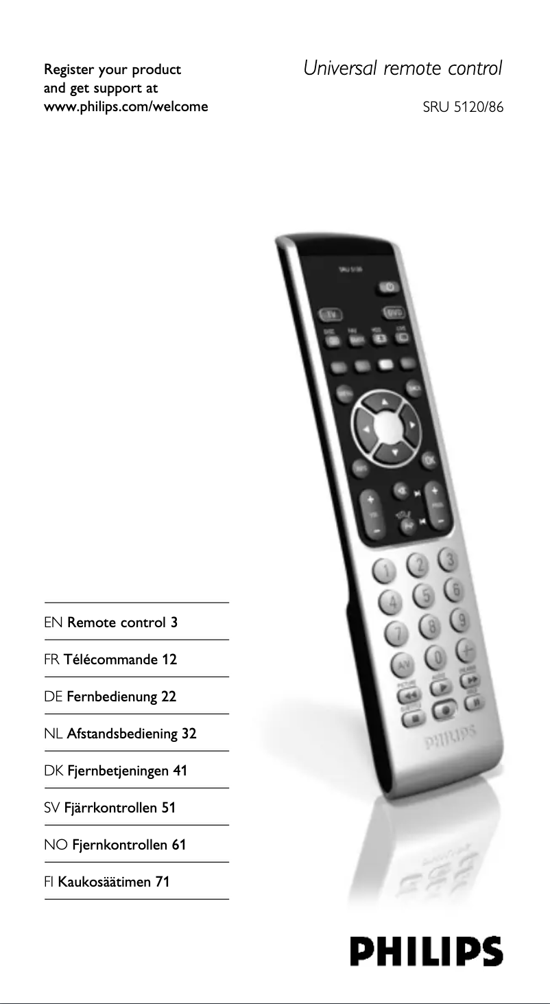 Image de la première page du manuel de l'appareil SRU5120
