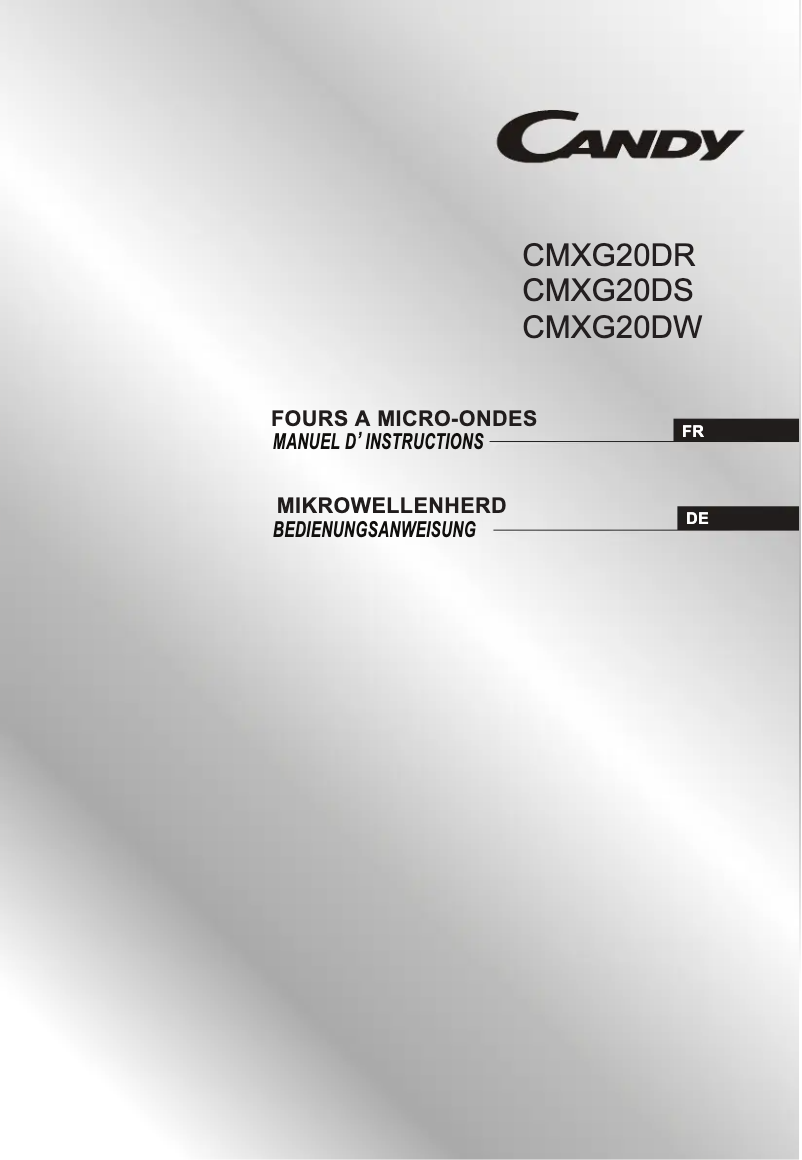 Page n°1 - Manuel utilisateur Candy CMXG20DW