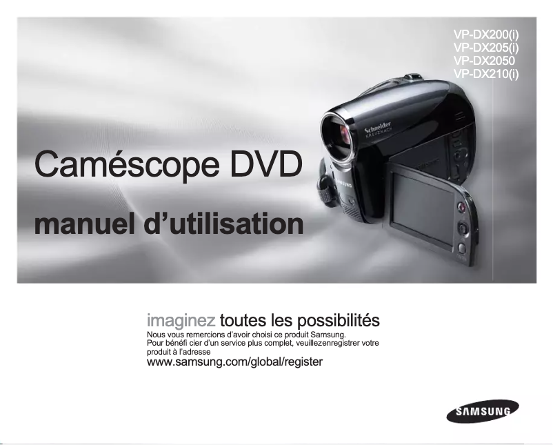 Image de la première page du manuel de l'appareil VP-DX200I