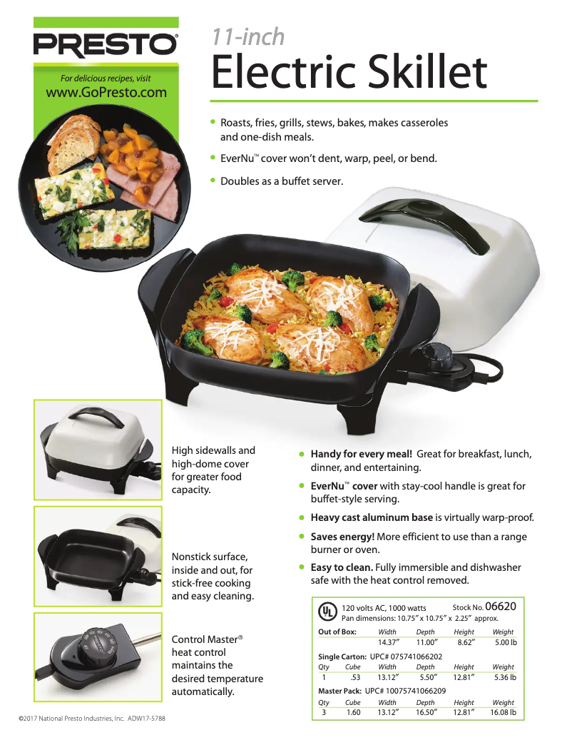 Page n°1 - Fiche technique Presto 06620