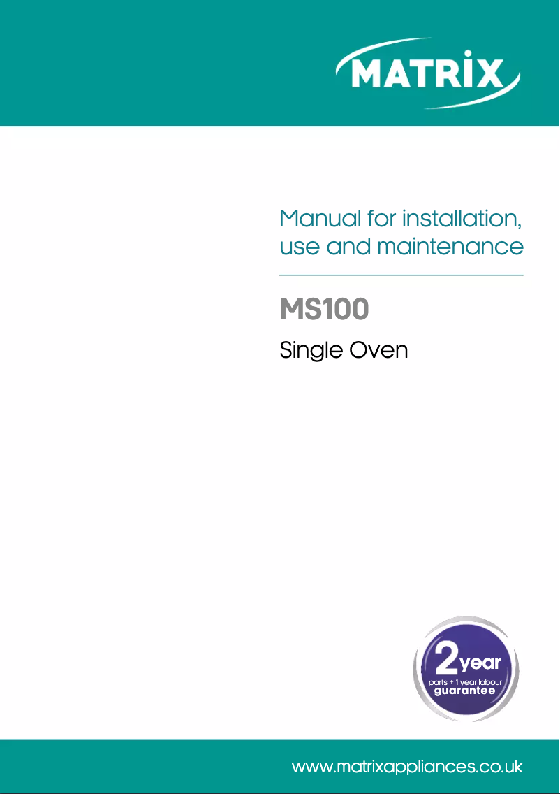 Page n°1 - Mode d'emploi Matrix MS100SS