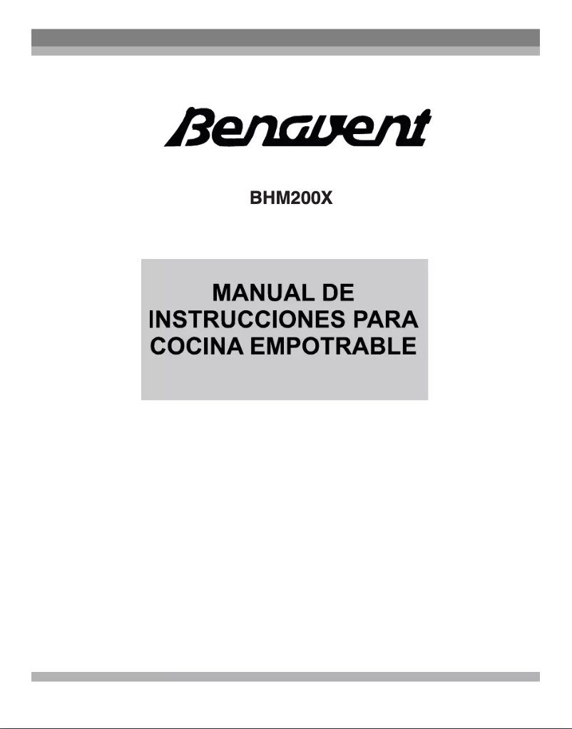 Page n°1 - Manuel utilisateur Benavent BHM 200 X