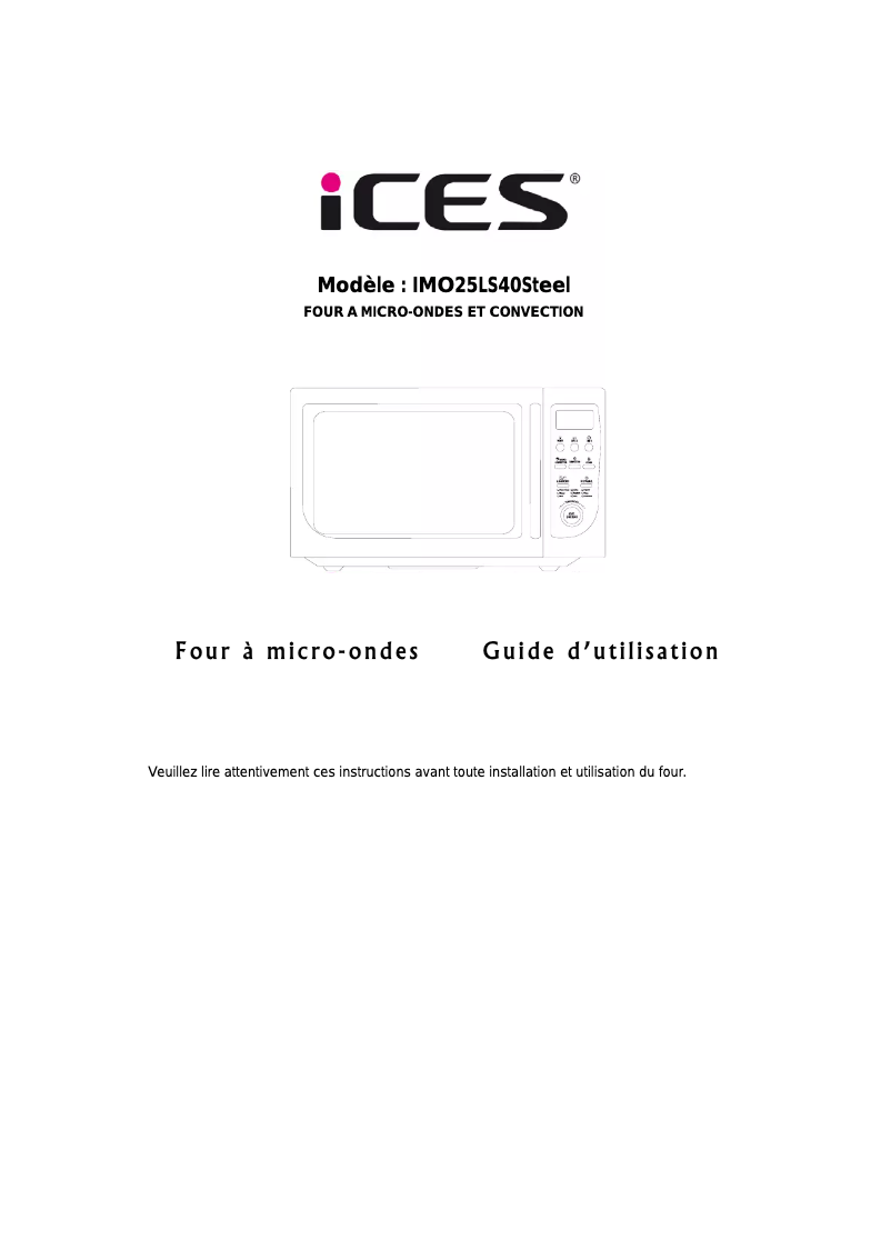 Imagen de la primera página del manual del dispositivo IMO-25LS40