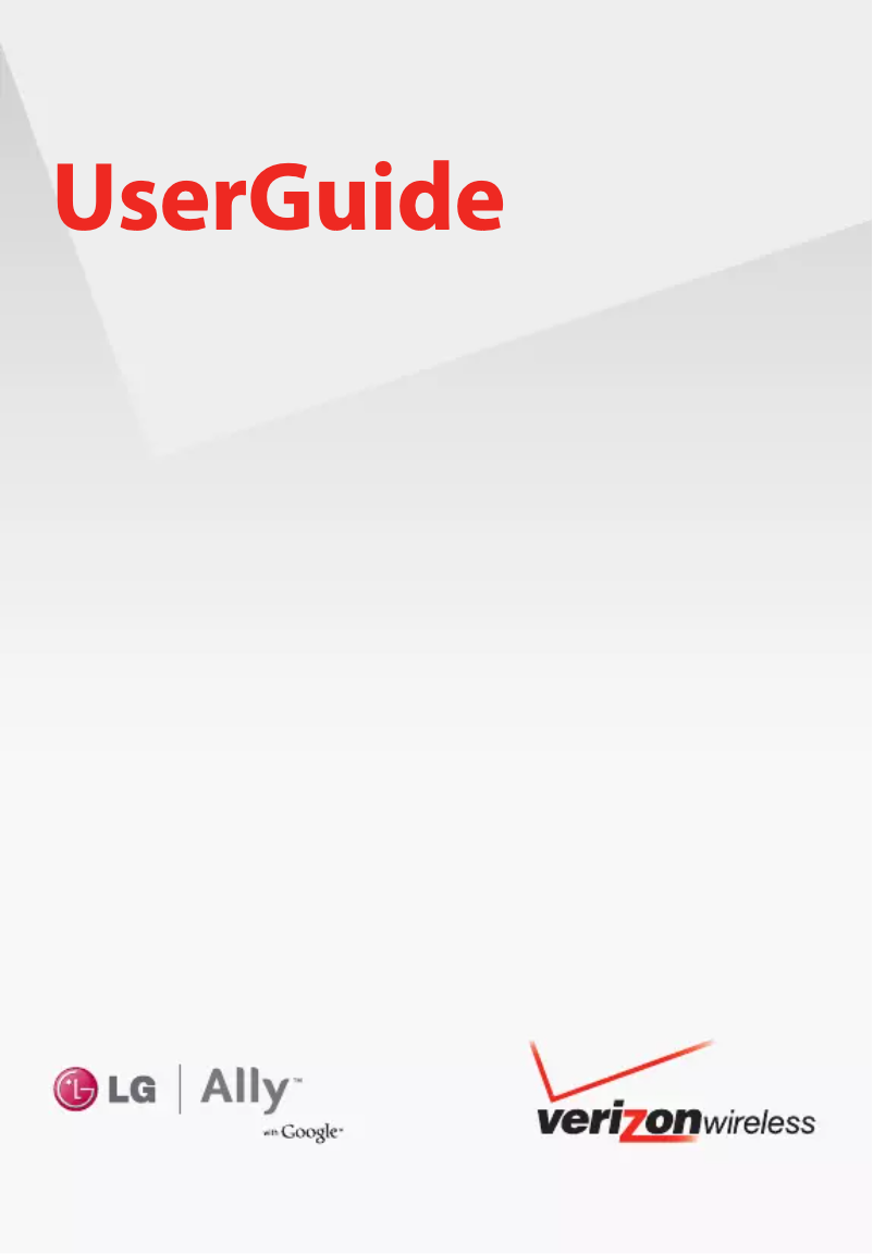Page n°1 - Manuel utilisateur LG Ally