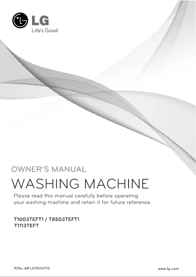 Page n°1 - Manuel utilisateur LG T1113TEFT