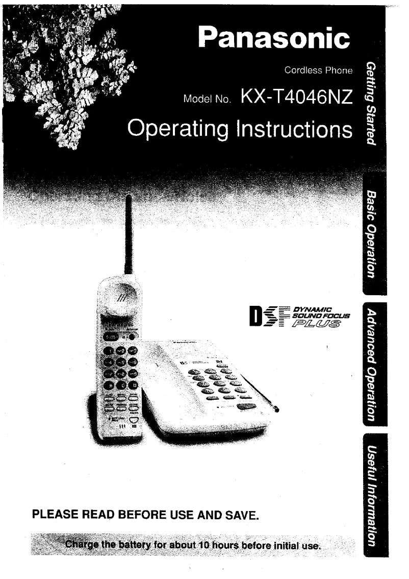 Imagen de la primera página del manual del dispositivo KX-T4046