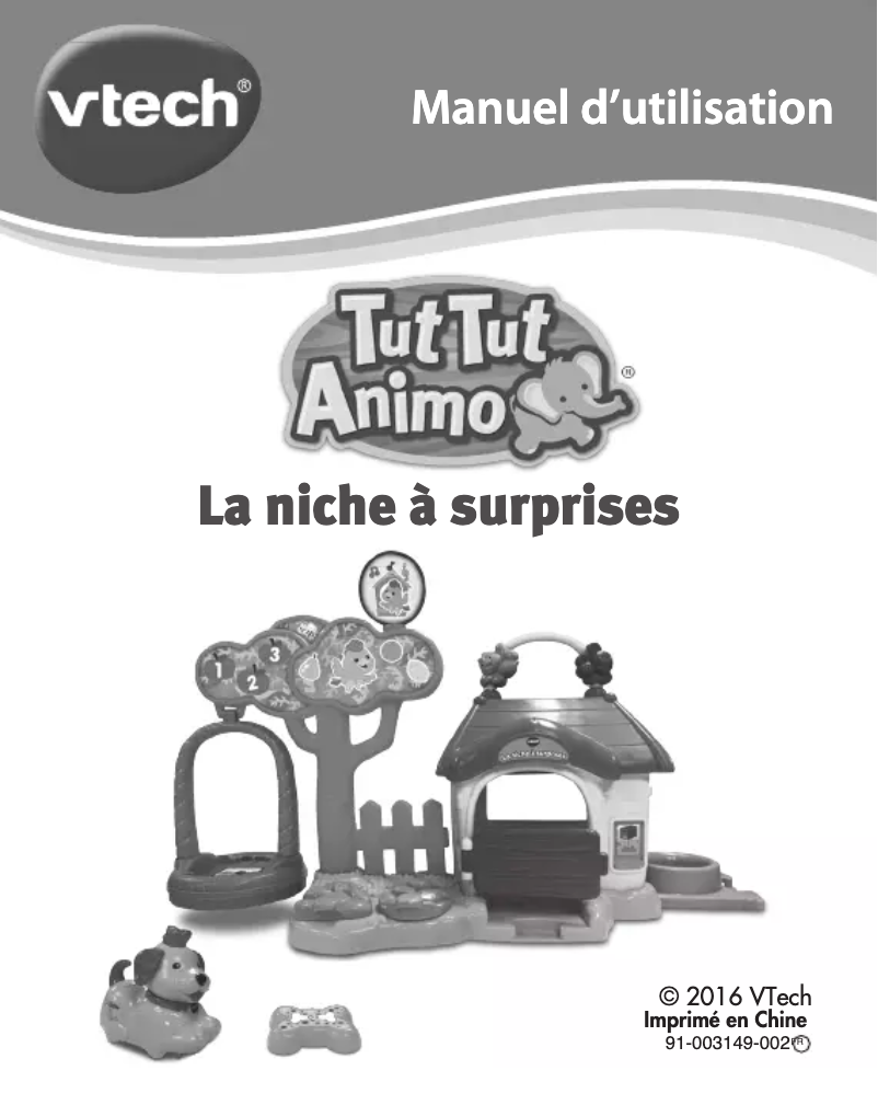 Page 1 de la notice Manuel utilisateur Vtech La niche à surprises