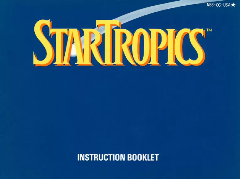 Page 1 de la notice Manuel utilisateur Nintendo StarTropics (NES)