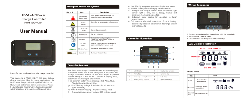 Page n°1 - Manuel utilisateur Tycon Systems TP-SC24-20