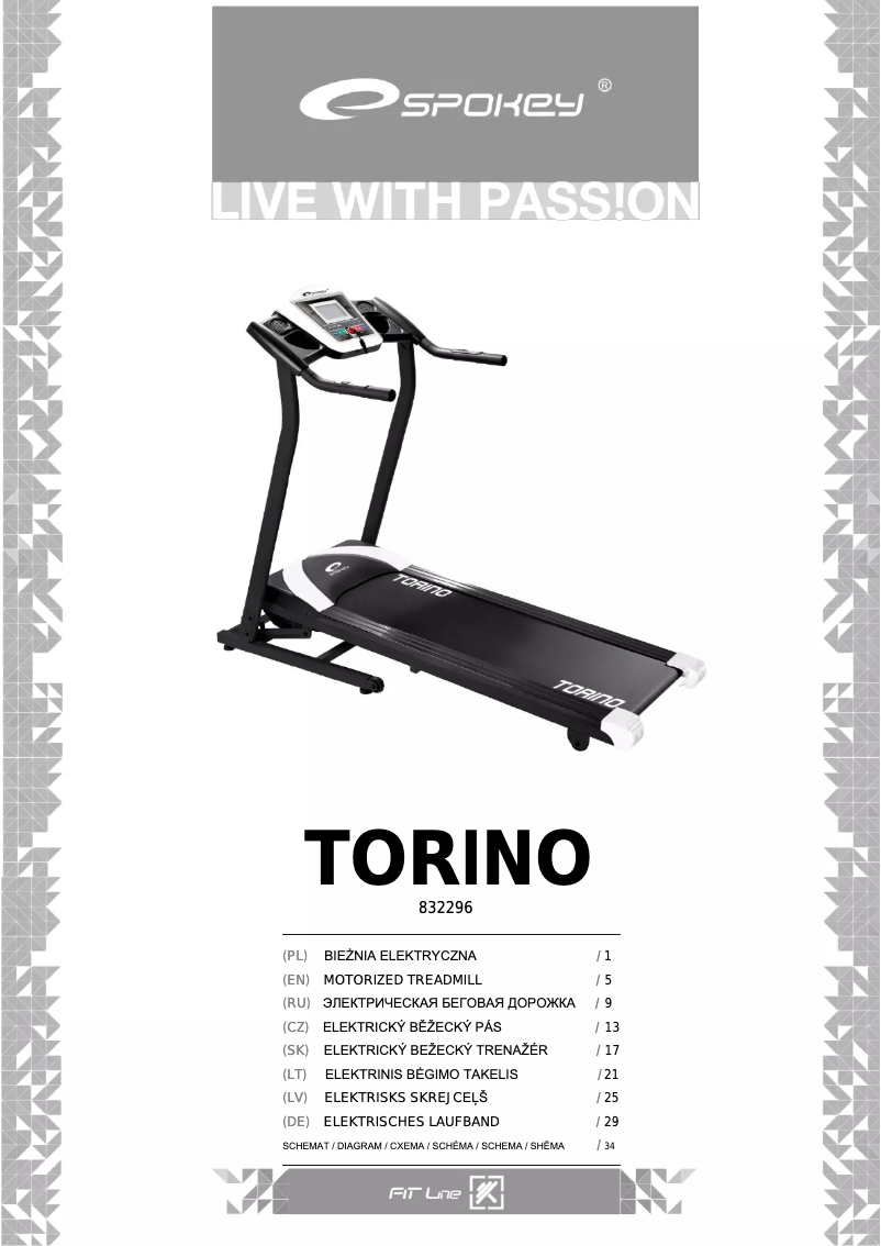 Image de la première page du manuel de l'appareil Torino 832296