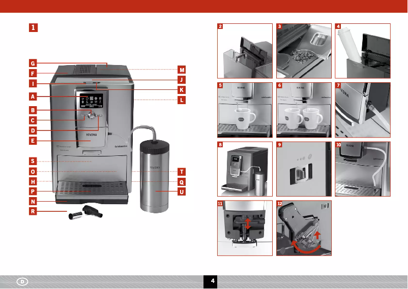 Imagen de la primera página del manual del dispositivo CafeRomatica 877