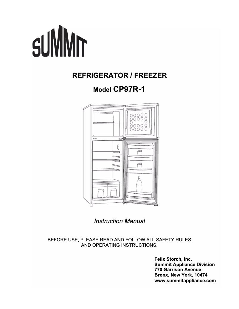 Página 1 del manual Manual de usuario Summit CP97R