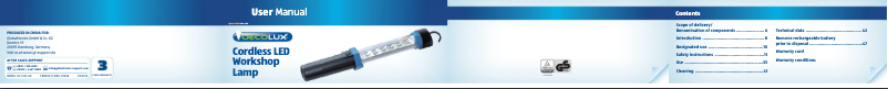 Page n°1 - Manuel utilisateur Oecolux GT-LS12-UK