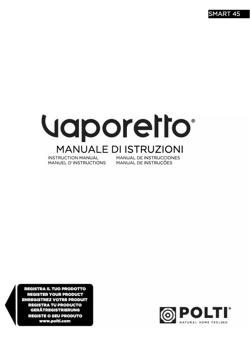 Página 1 del manual Manual de usuario Polti Smart 45