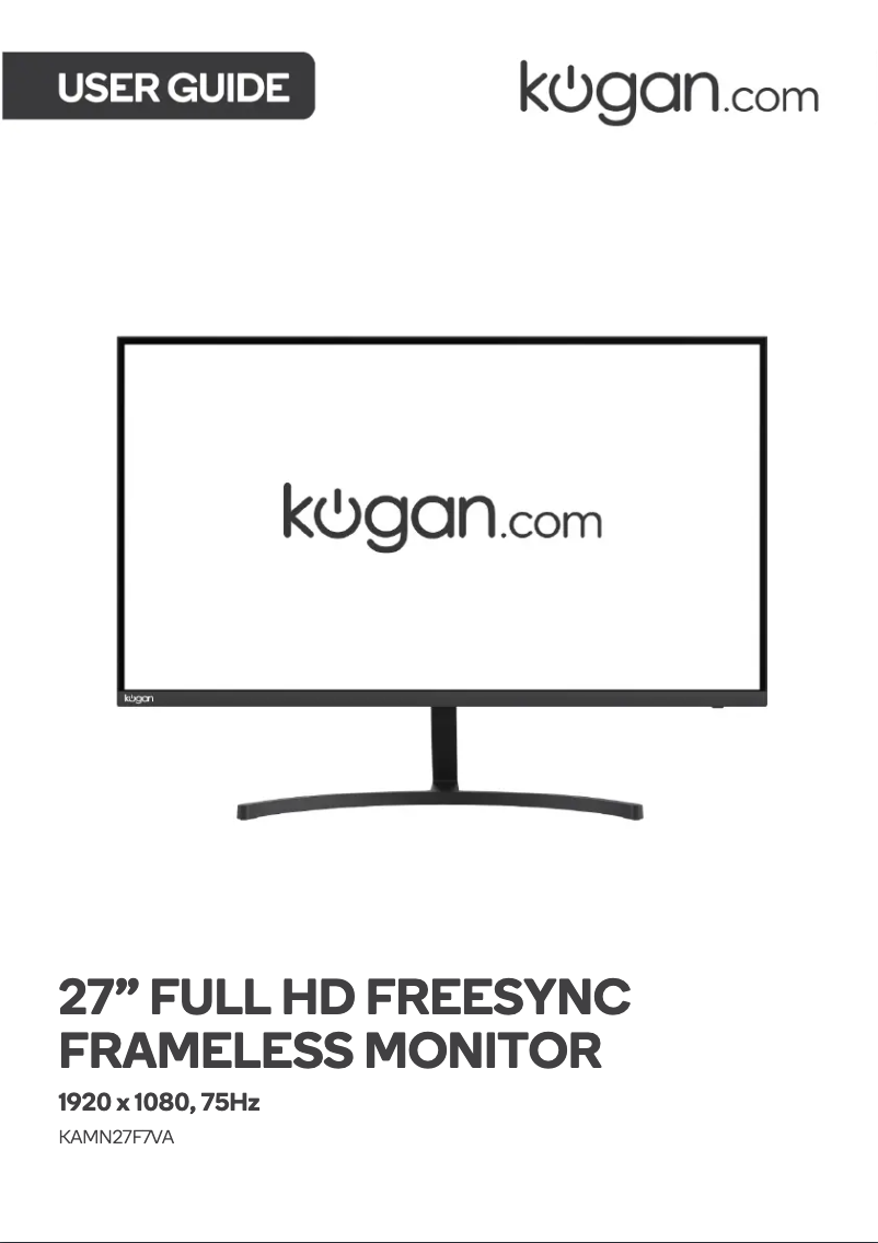 Page n°1 - Manuel utilisateur Kogan KAMN27F7VA