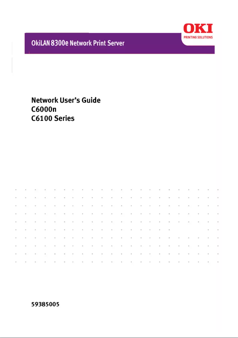 Page 1 de la notice Manuel utilisateur OKI C6100DN