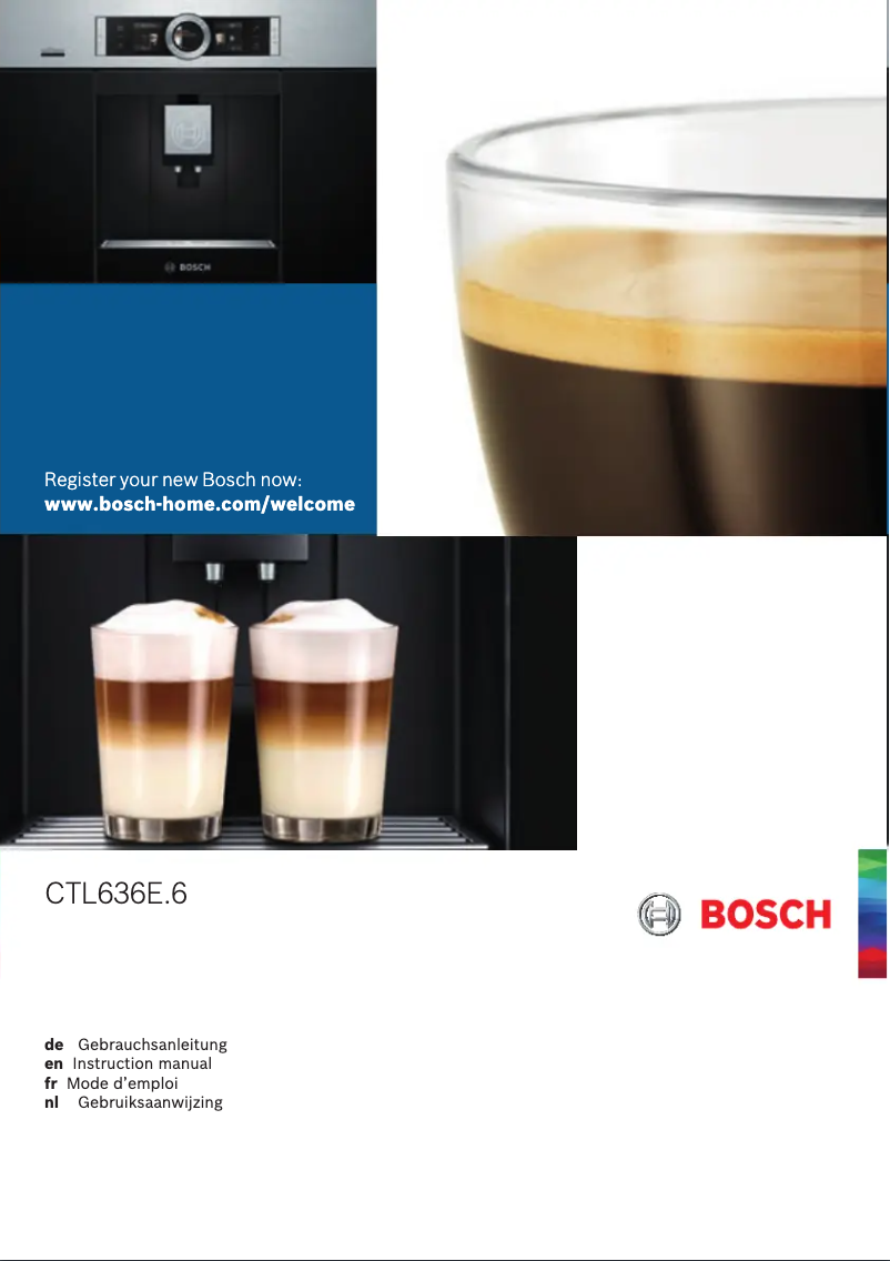 Page 1 of the manual User Manual Bosch CTL636EB6