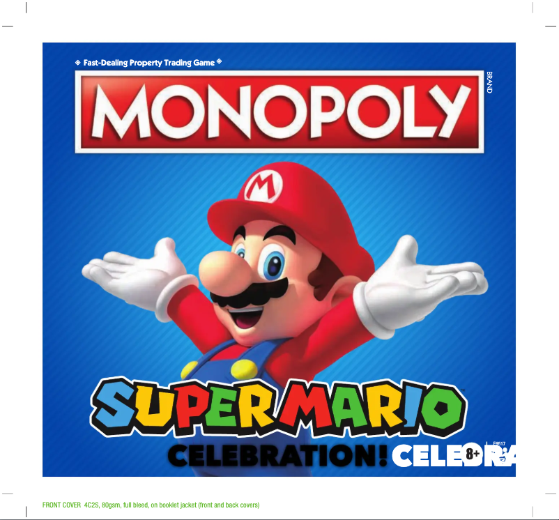 Image de la première page du manuel de l'appareil Monopoly Super Mario Celebration!