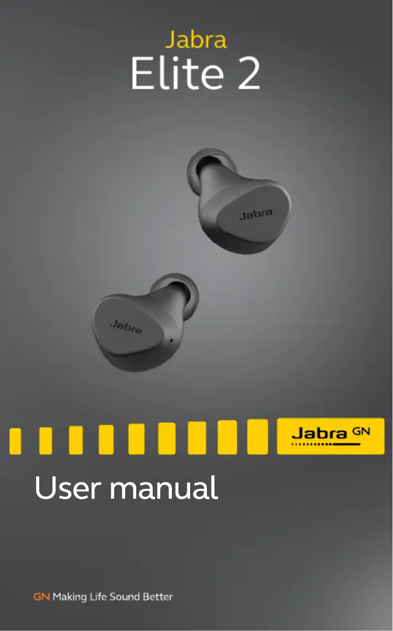 Page n°1 - Manuel utilisateur Jabra Elite 2