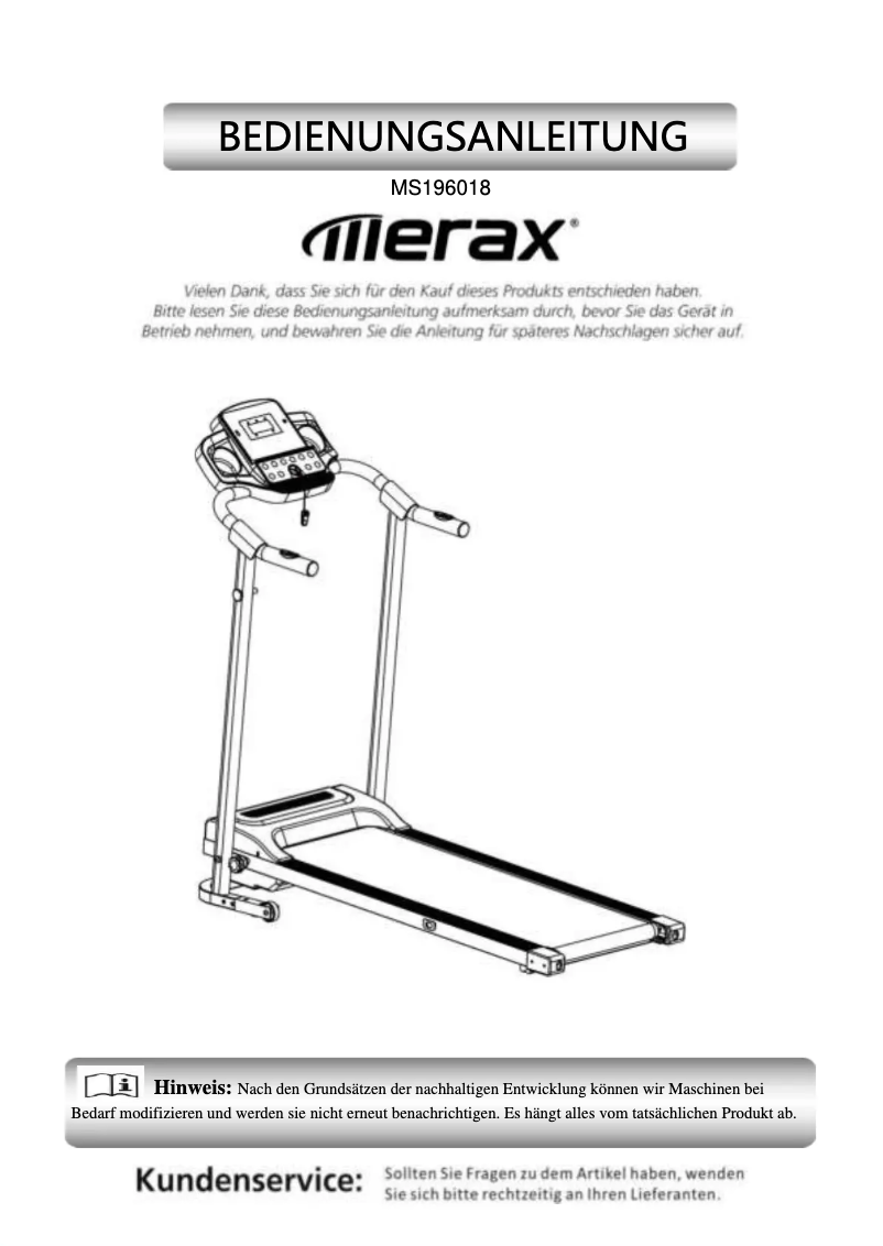 Image de la première page du manuel de l'appareil MS196018