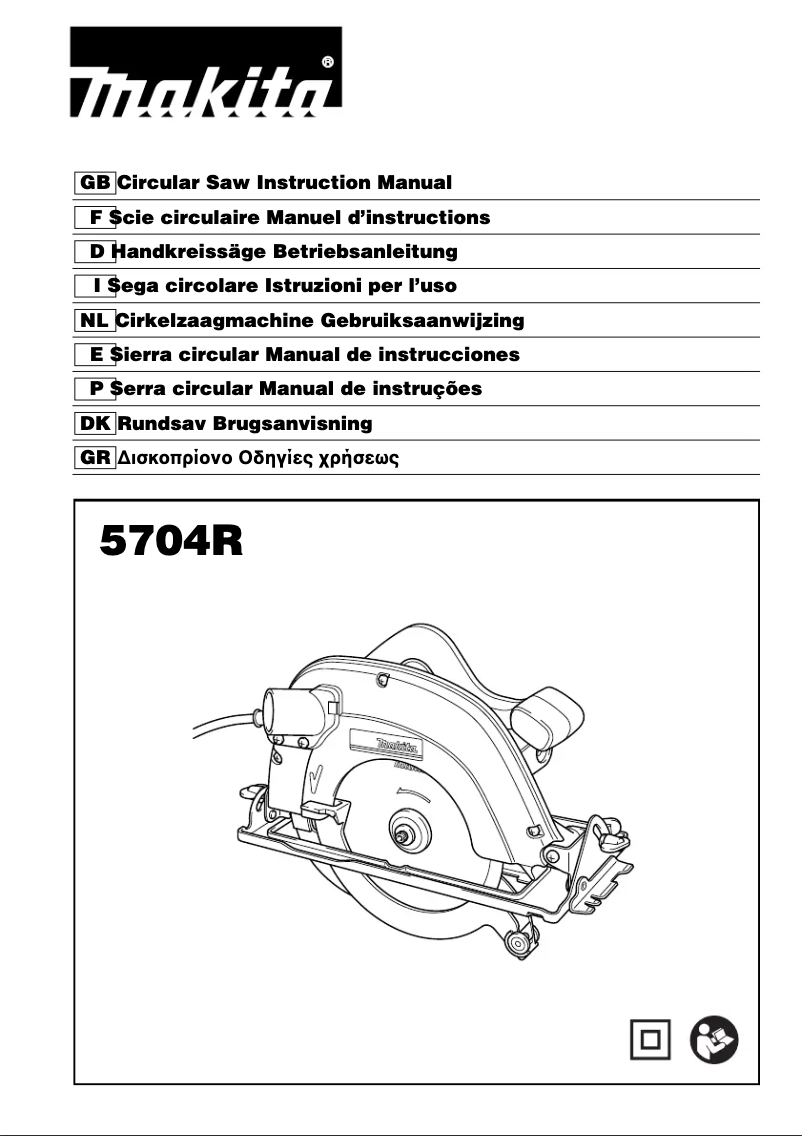 Page 1 de la notice Manuel utilisateur Makita 5704R