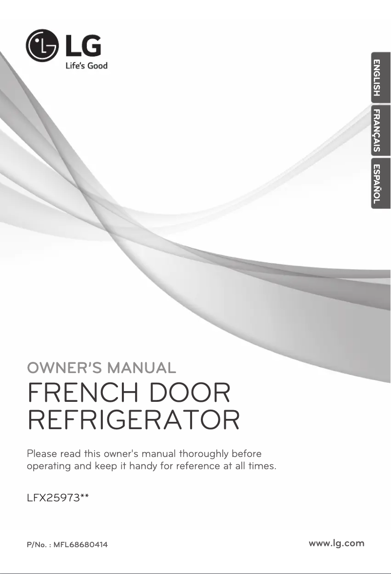 Page n°1 - Manuel utilisateur LG LFX25973SW