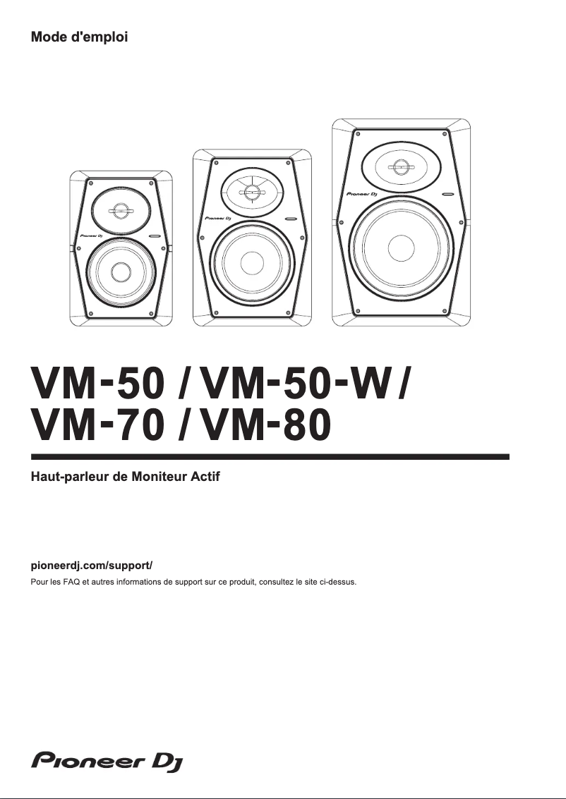 Page n°1 - Manuel utilisateur Pioneer VM-80
