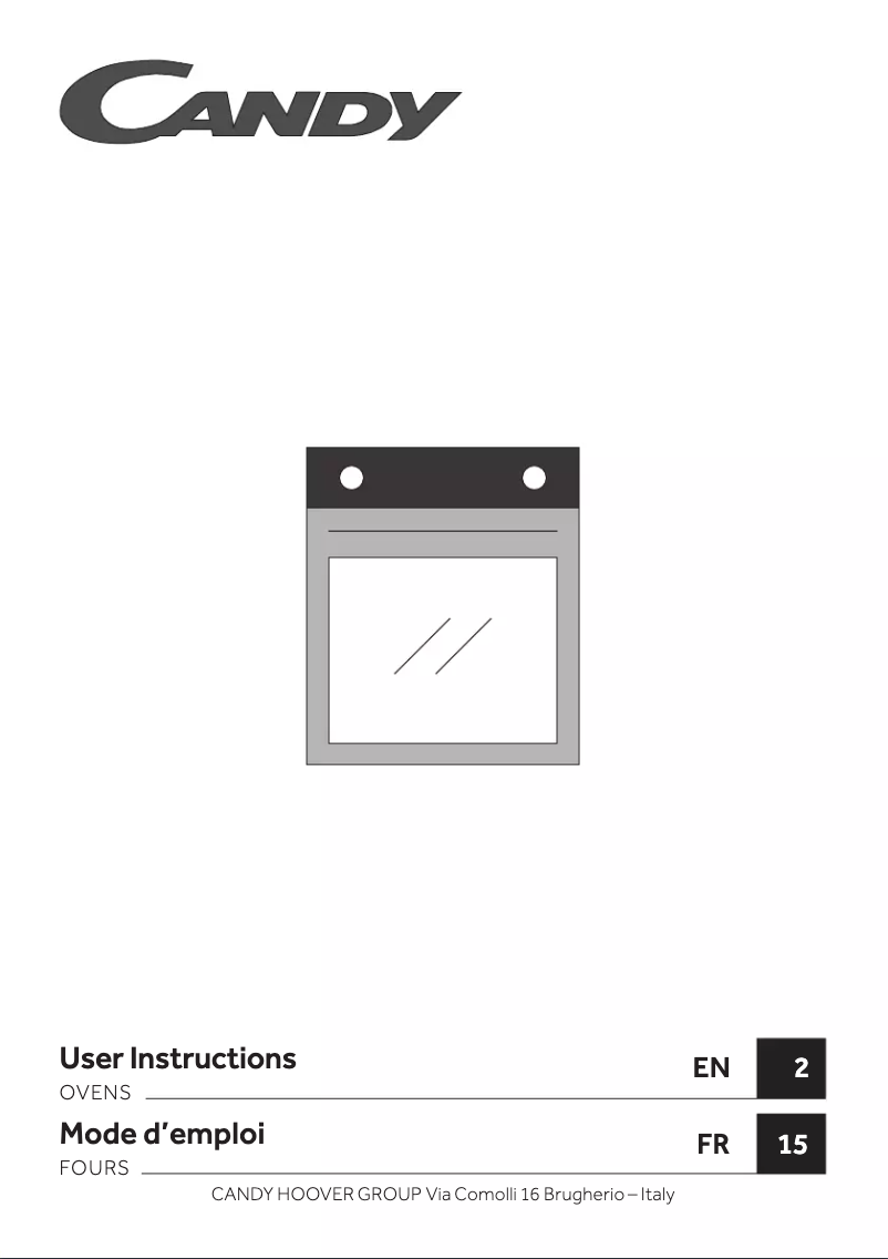 Page 1 de la notice Manuel utilisateur Candy FCM855B