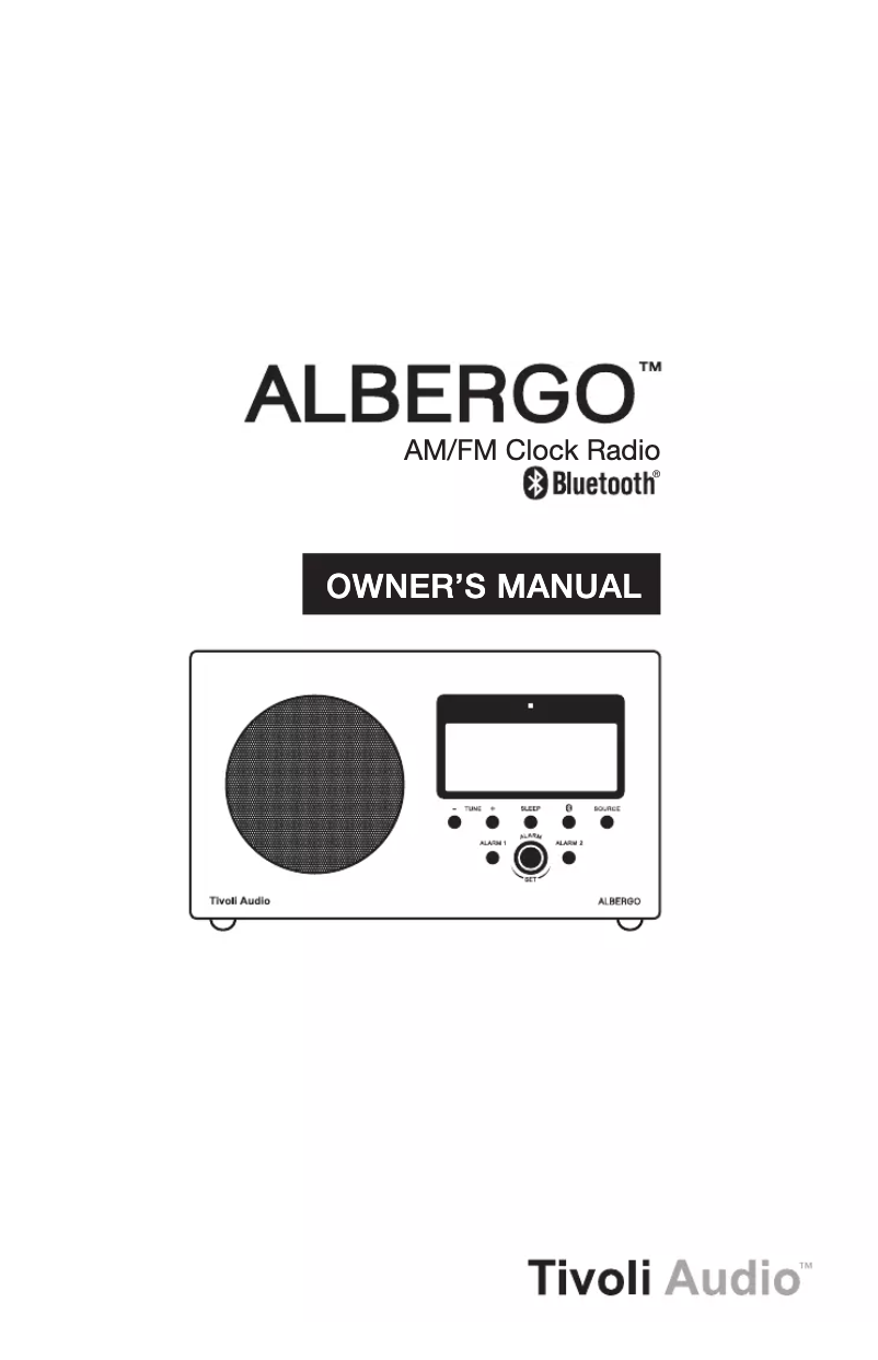 Page n°1 - Manuel utilisateur Tivoli Audio Albergo 1345.43