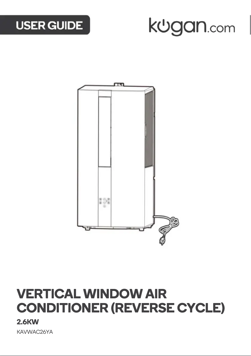 Page 1 de la notice Manuel utilisateur Kogan KAVWAC26YA