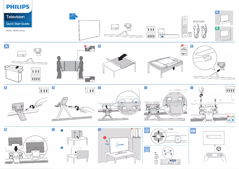 Imagen de la primera página del manual del dispositivo 58PUS8536