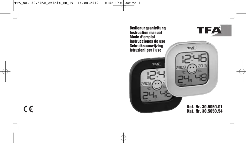 Página 1 del manual Manual de usuario TFA 30.5050.54