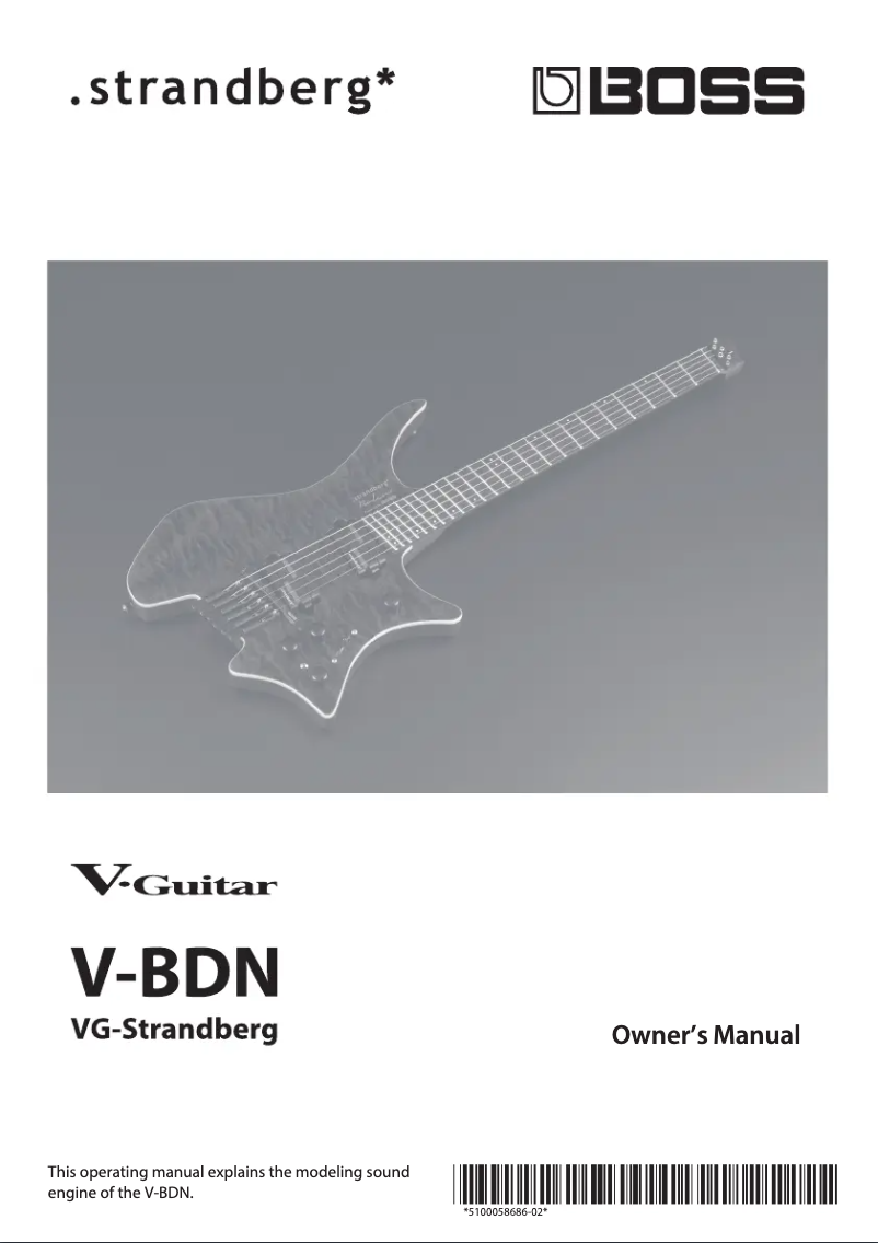 Image de la première page du manuel de l'appareil Strandberg V-BDN