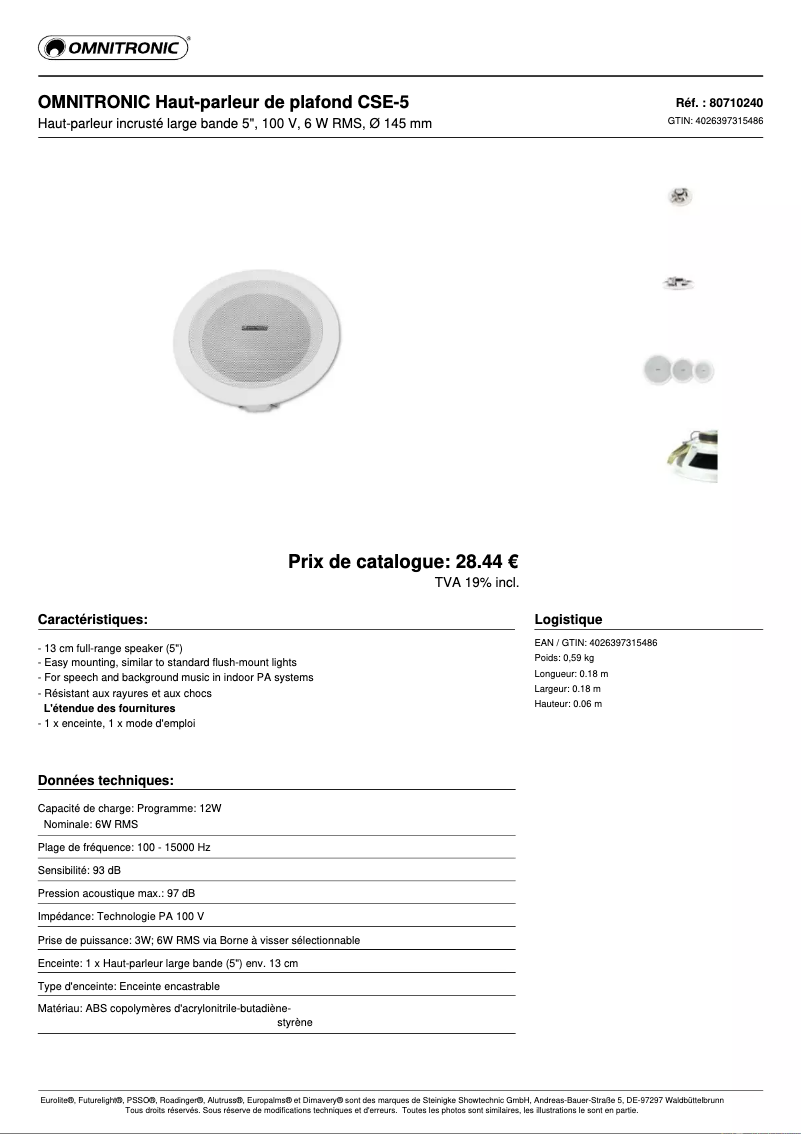 Image de la première page du manuel de l'appareil CSE-5